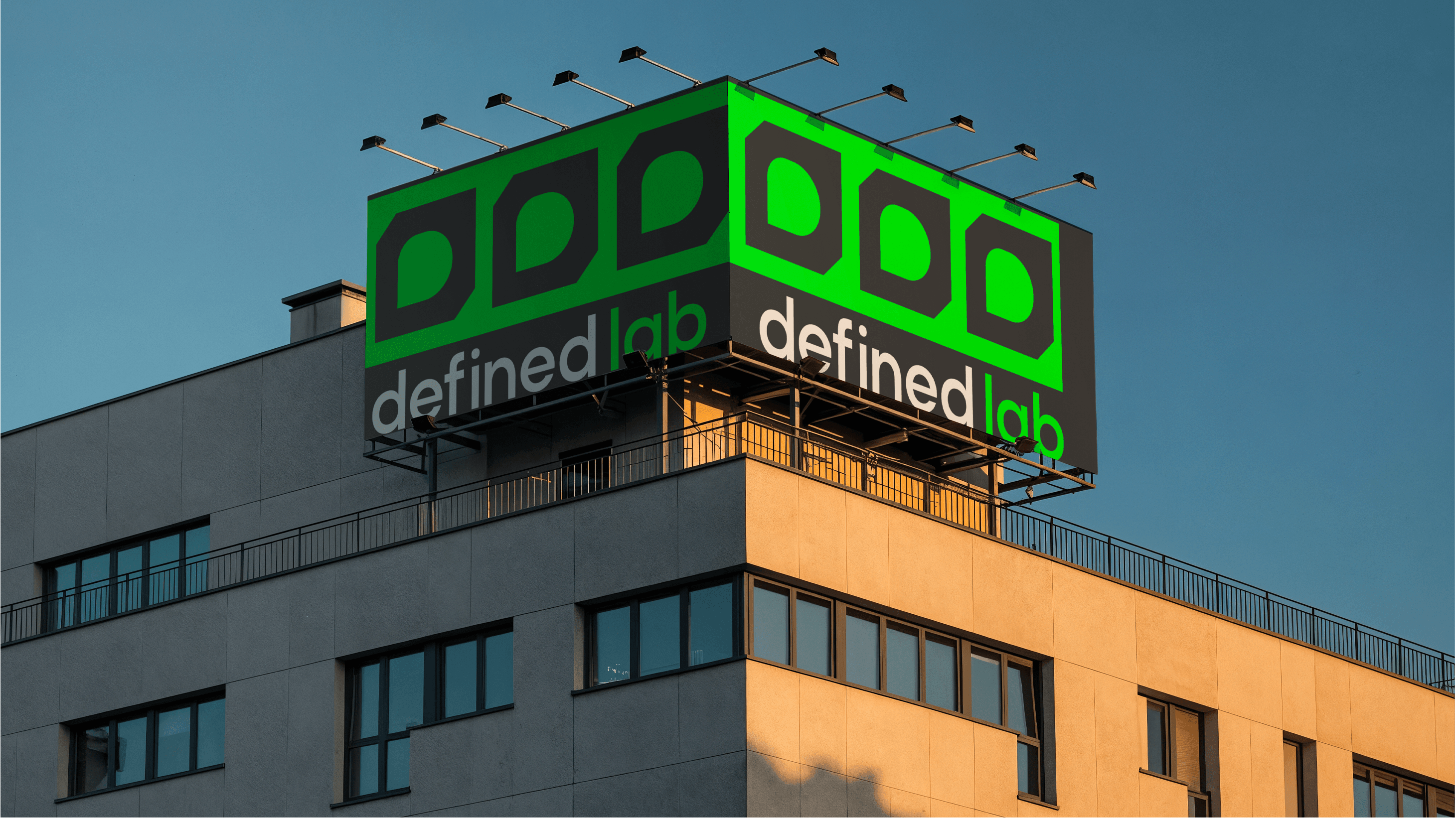Defined Lab team and branding visual