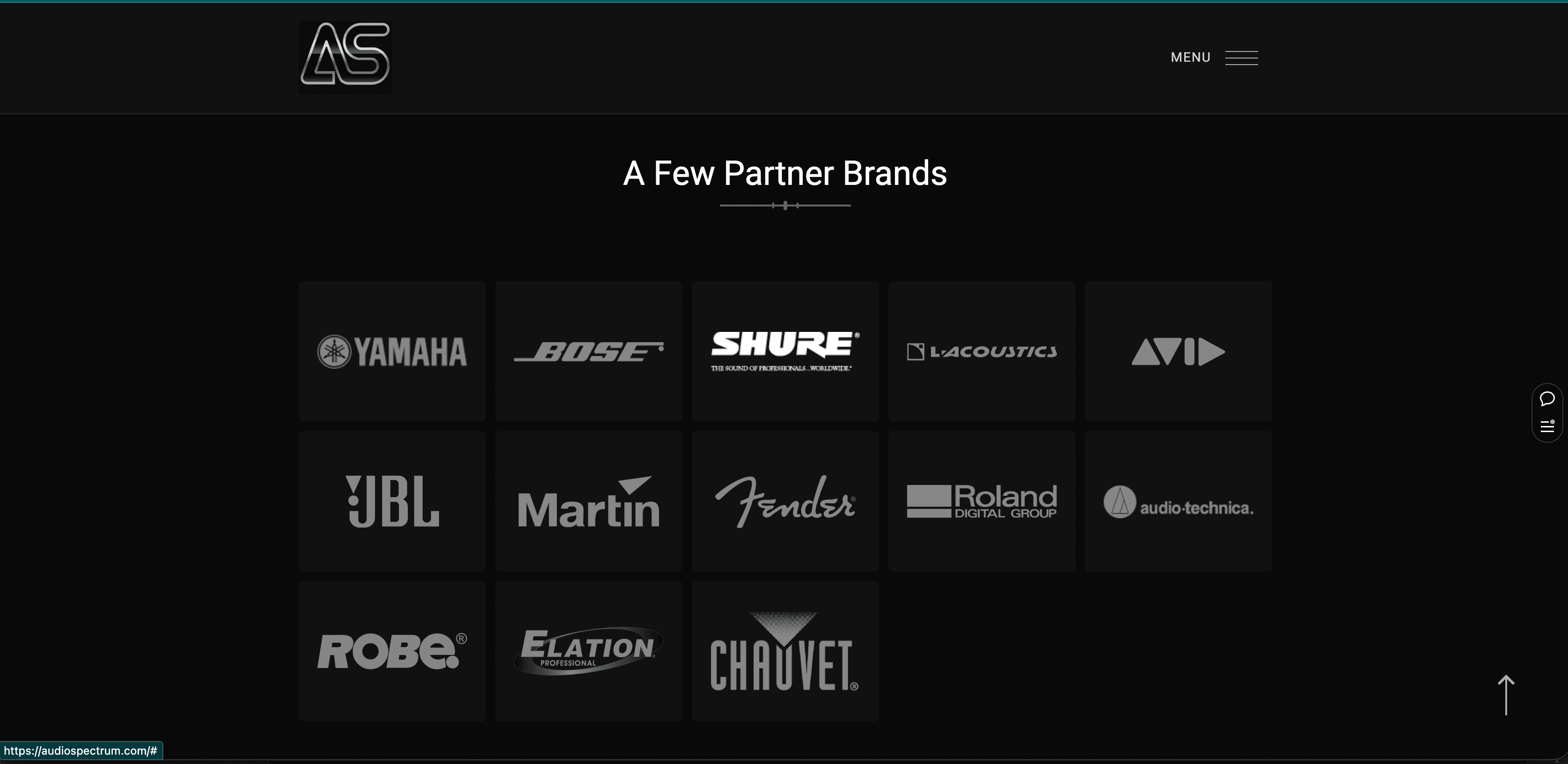 Audio Spectrum website preview