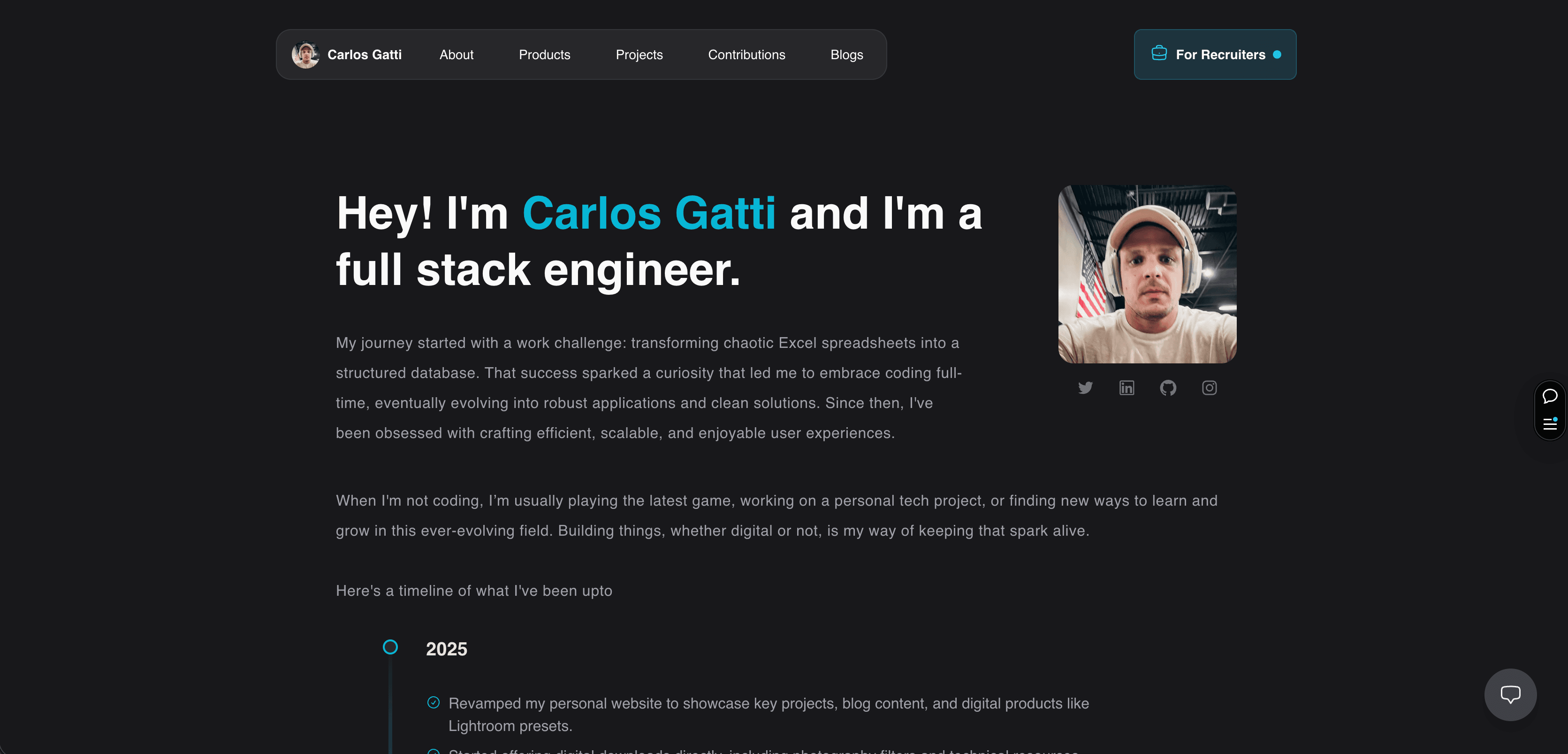 Carlos Gatti website preview